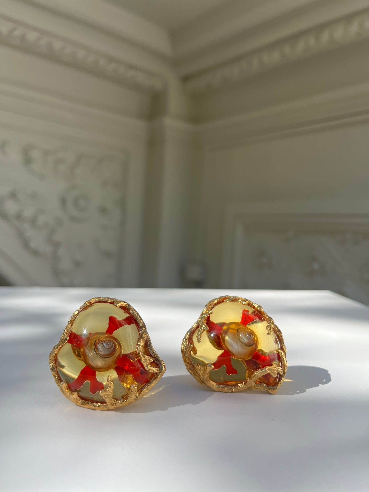 Rare Vintage Yves Saint Laurent clips-on earrings by Robert Goossens