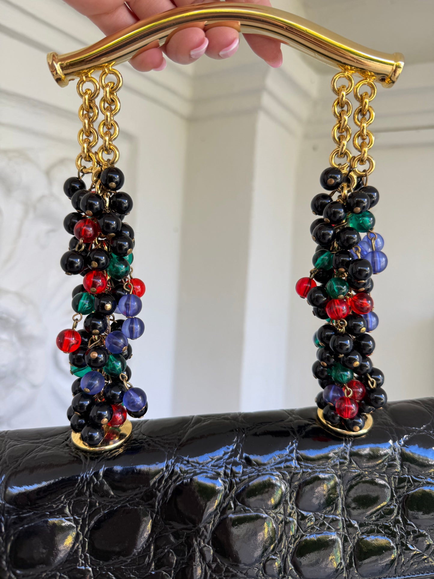 Extremely rare Gianni Versace Spring/Summer 1991 limited edition jeweled handbag