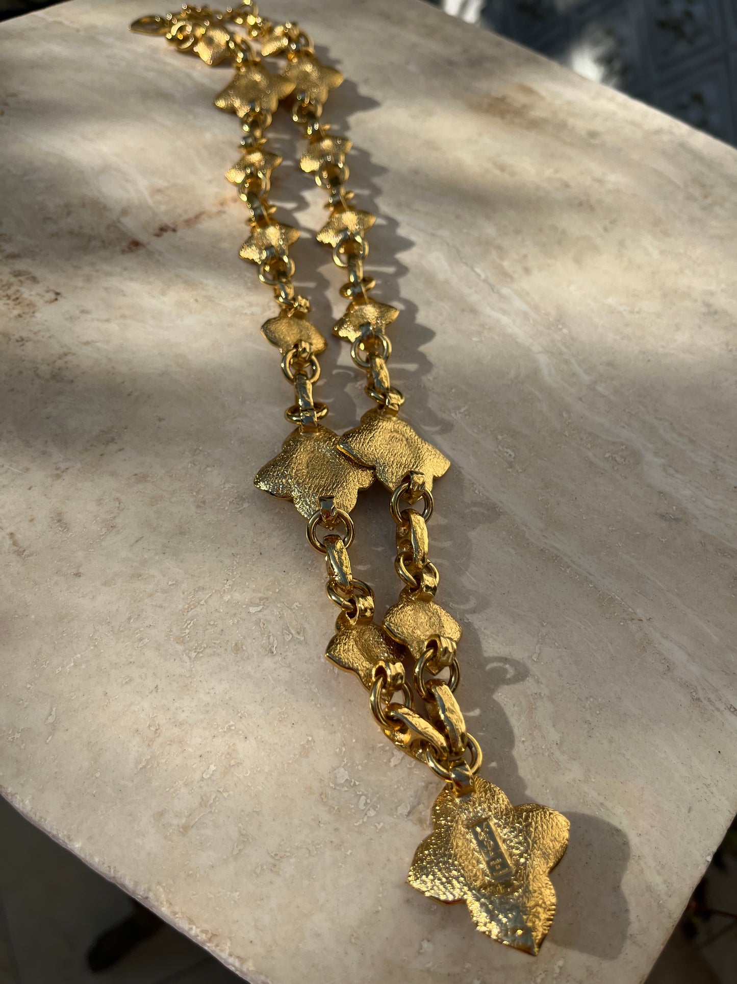 Vintage Yves Saint Laurent Sautoir necklace belt by Robert Goossens