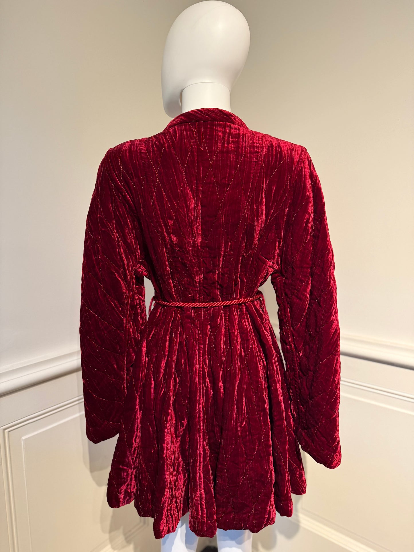 Rare Christian Dior by Gianfranco Ferre Runway Fall/Winter 1994/1995 Velvet Coat