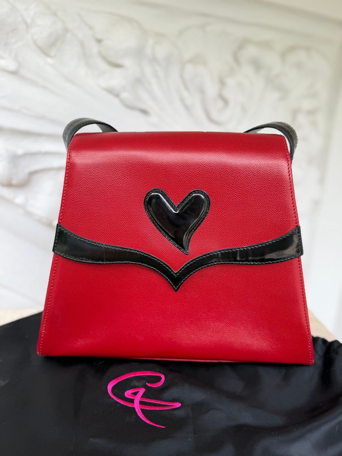 Christian Lacroix Signature Heart thème shoulder bag