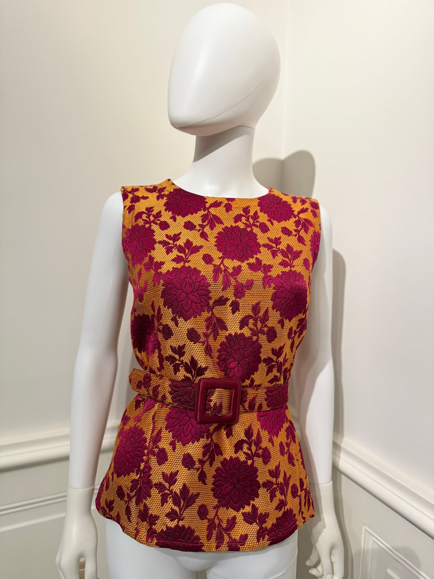 Rare Yves Saint Laurent Rive Gauche F/W 1992/1993 Runway Documented brocade top/vest