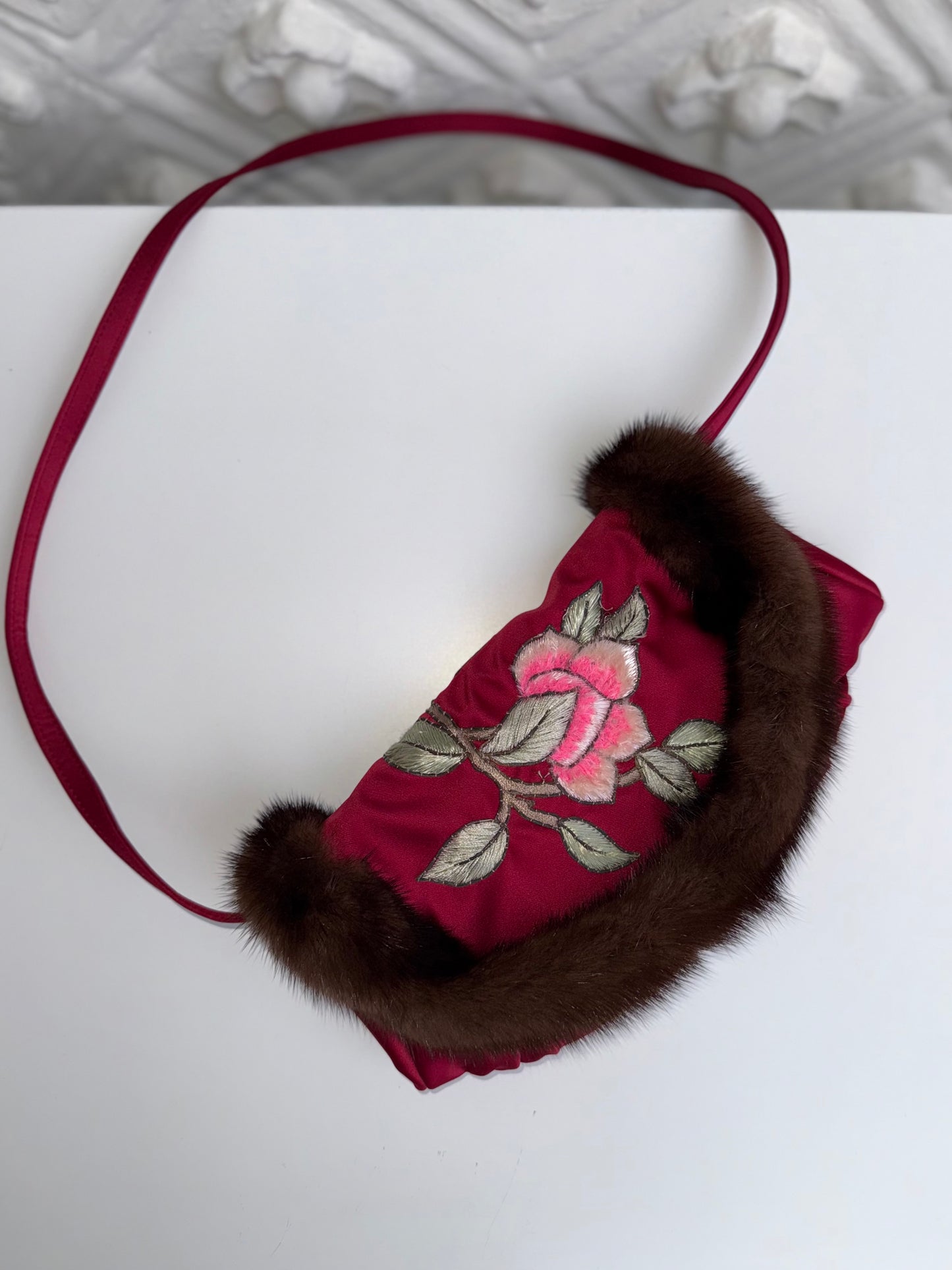 Rare Yves Saint Laurent by Tom Ford FW 2004 silk shoulder purse