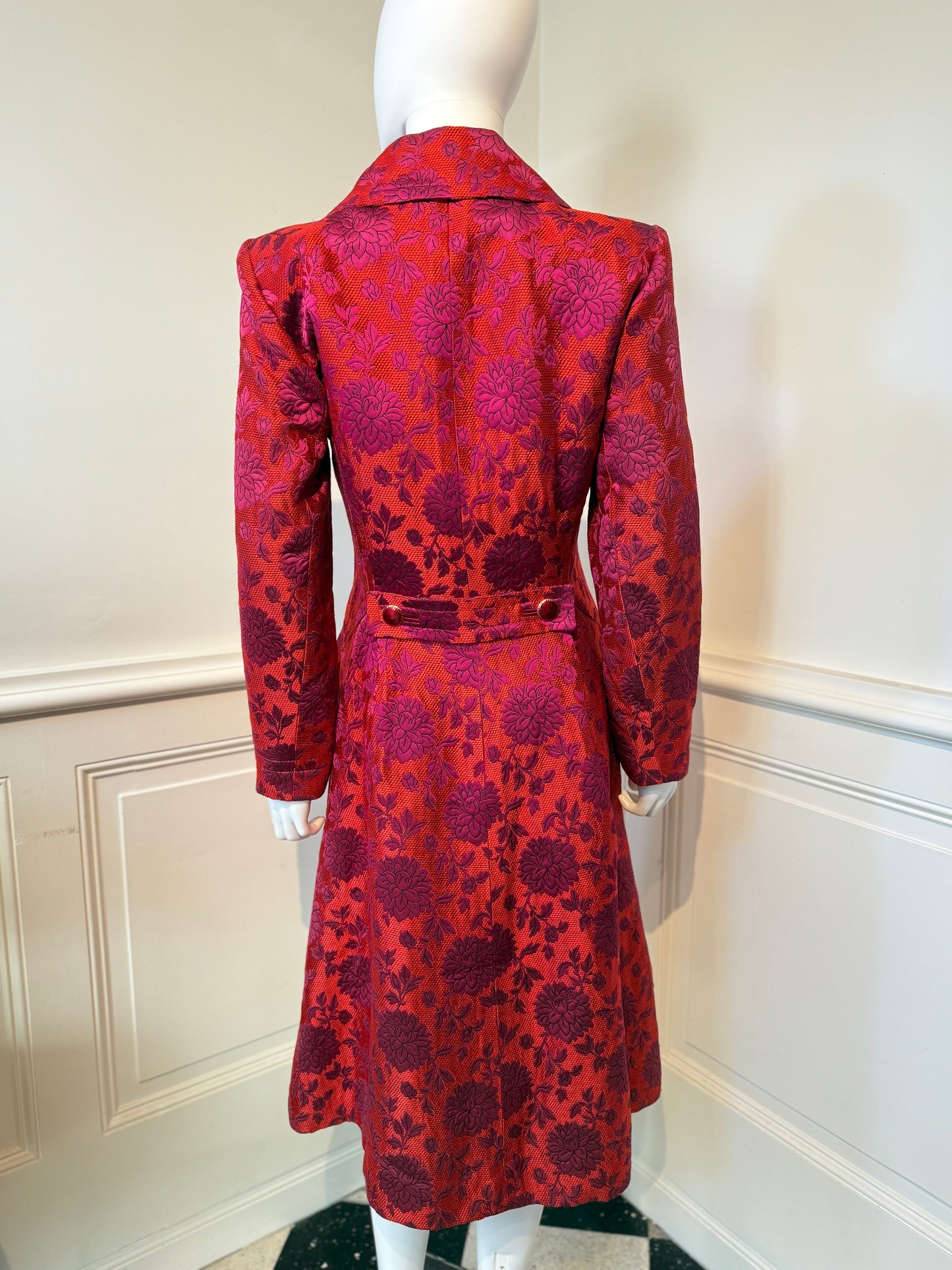 Documented Runway Yves Saint Laurent Rive Gauche AW 1992/1993 Runway brocade coat