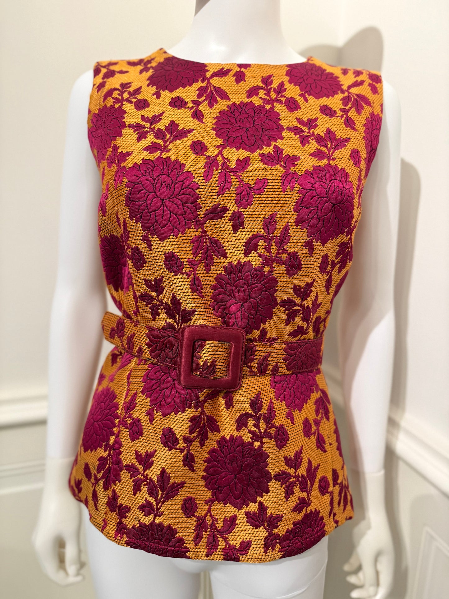 Rare Yves Saint Laurent Rive Gauche F/W 1992/1993 Runway Documented brocade top/vest