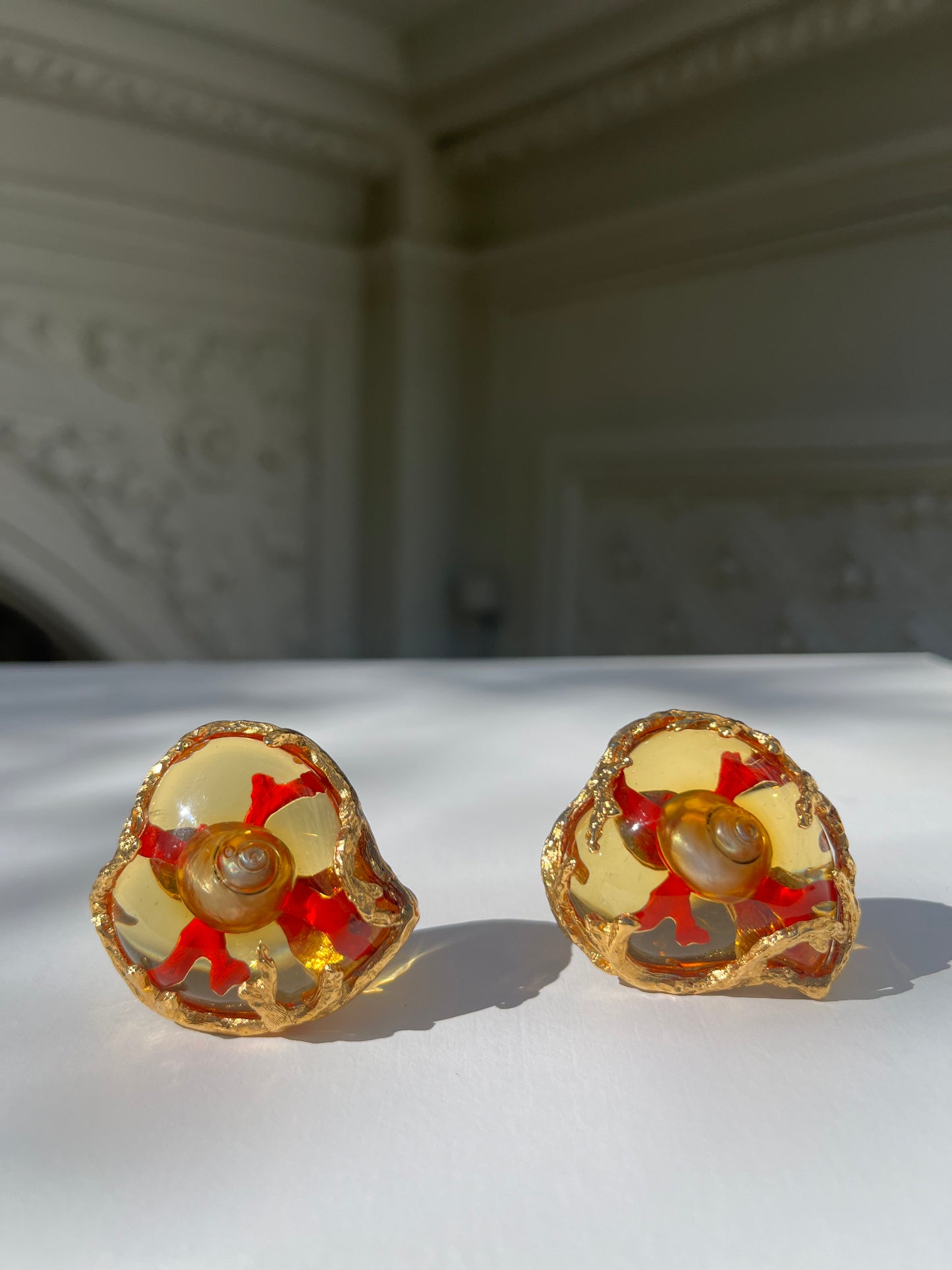 Rare Vintage Yves Saint Laurent clips-on earrings by Robert Goossens