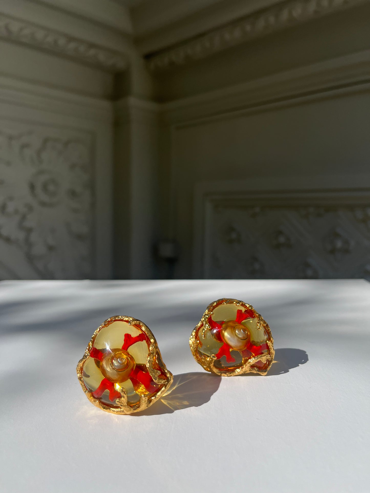 Rare Vintage Yves Saint Laurent clips-on earrings by Robert Goossens