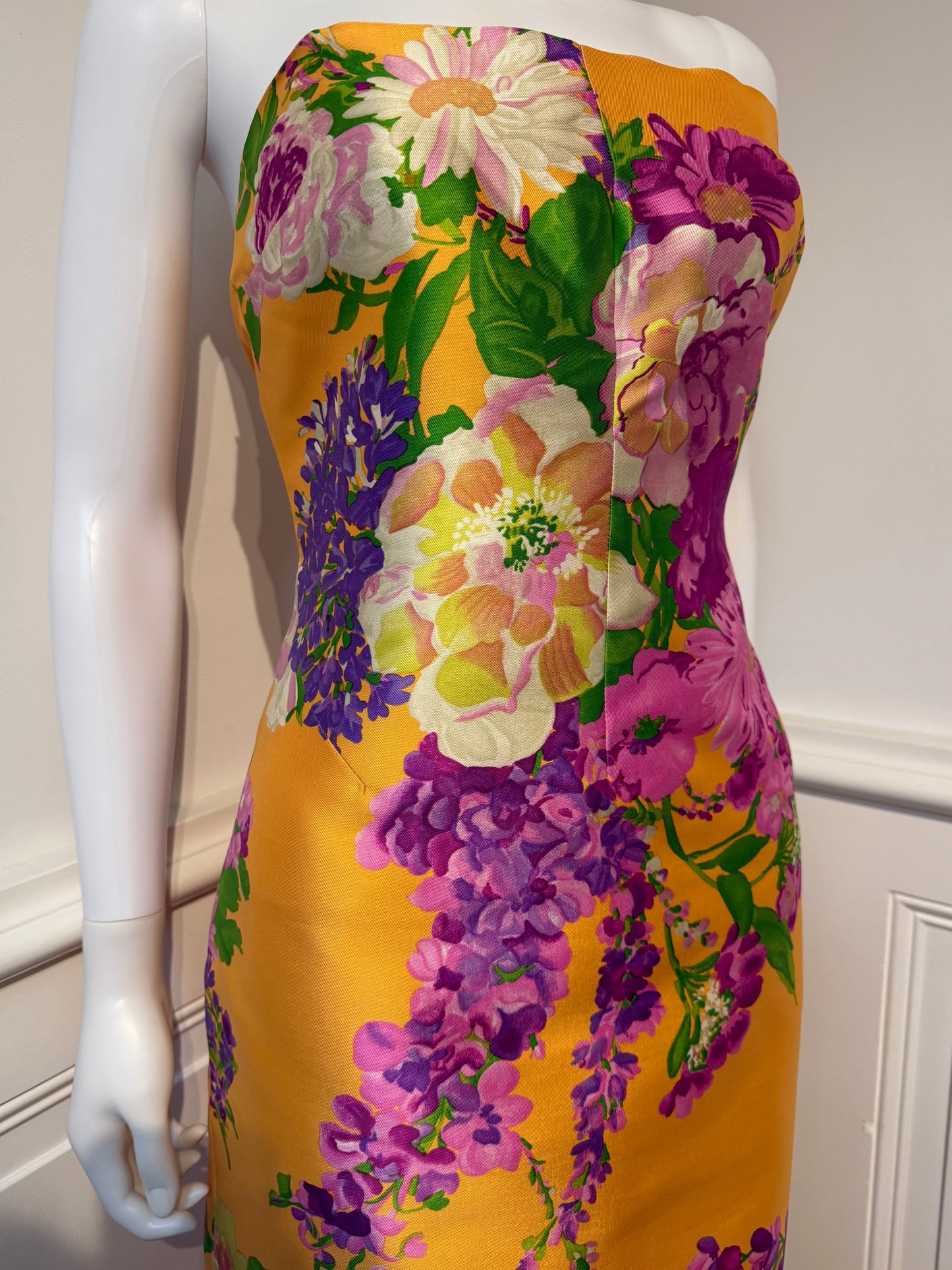 Dolce & Gabbana 2000s Floral Silk Twill Ensemble (Dress   Jacket)