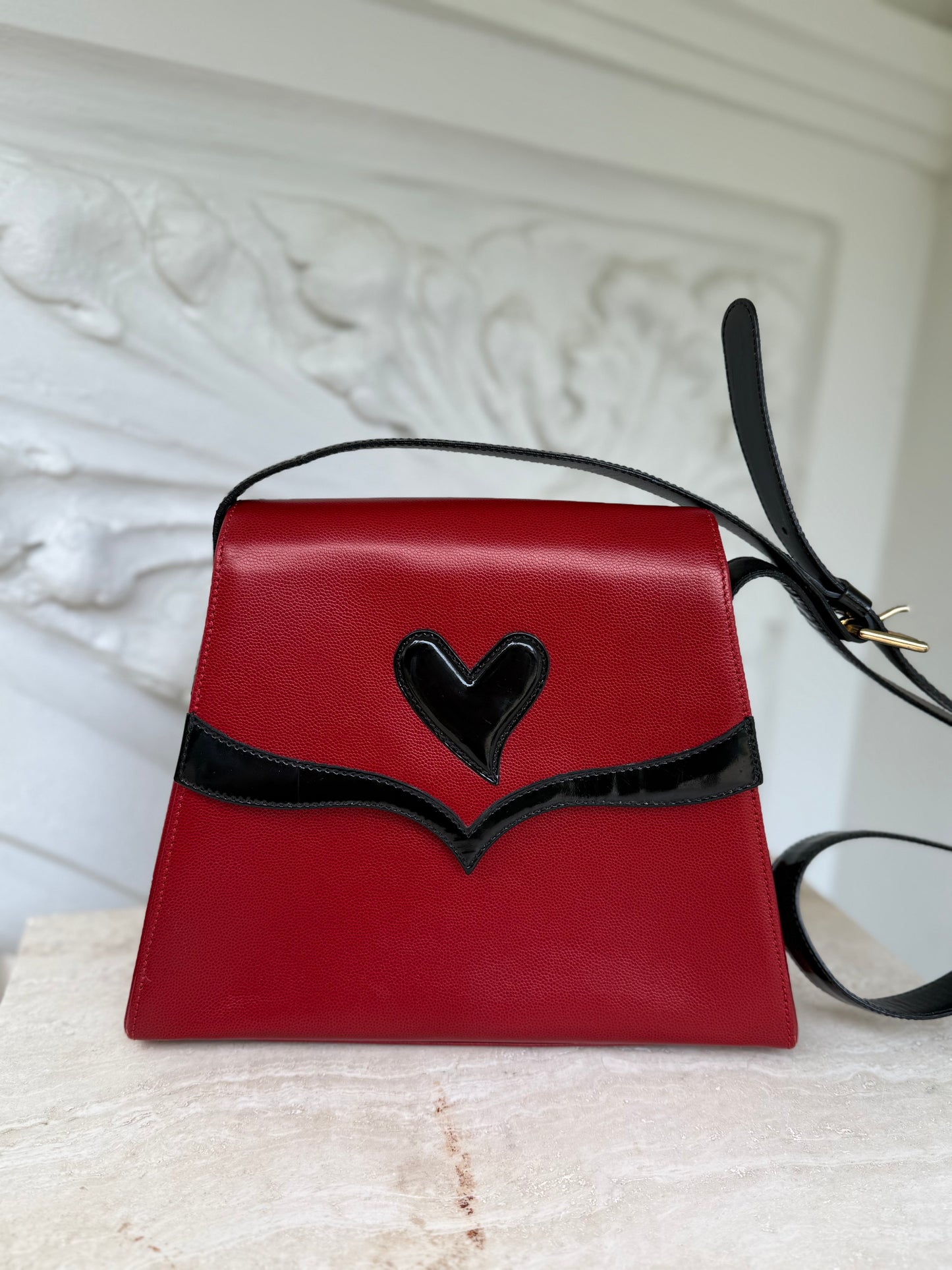 Christian Lacroix Signature Heart thème shoulder bag