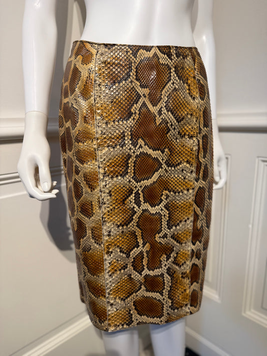 Prada SS 2009 Real Python Skin numbered skirt