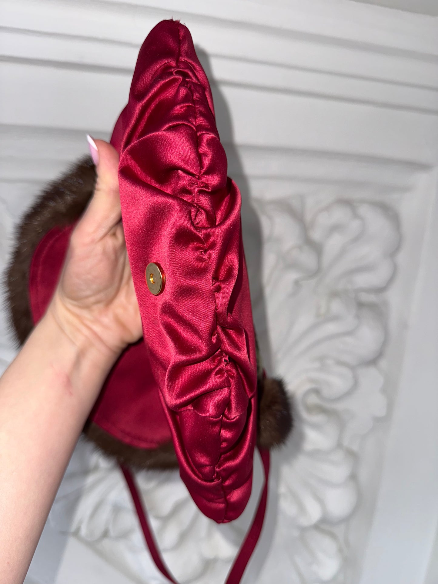 Rare Yves Saint Laurent by Tom Ford FW 2004 silk shoulder purse