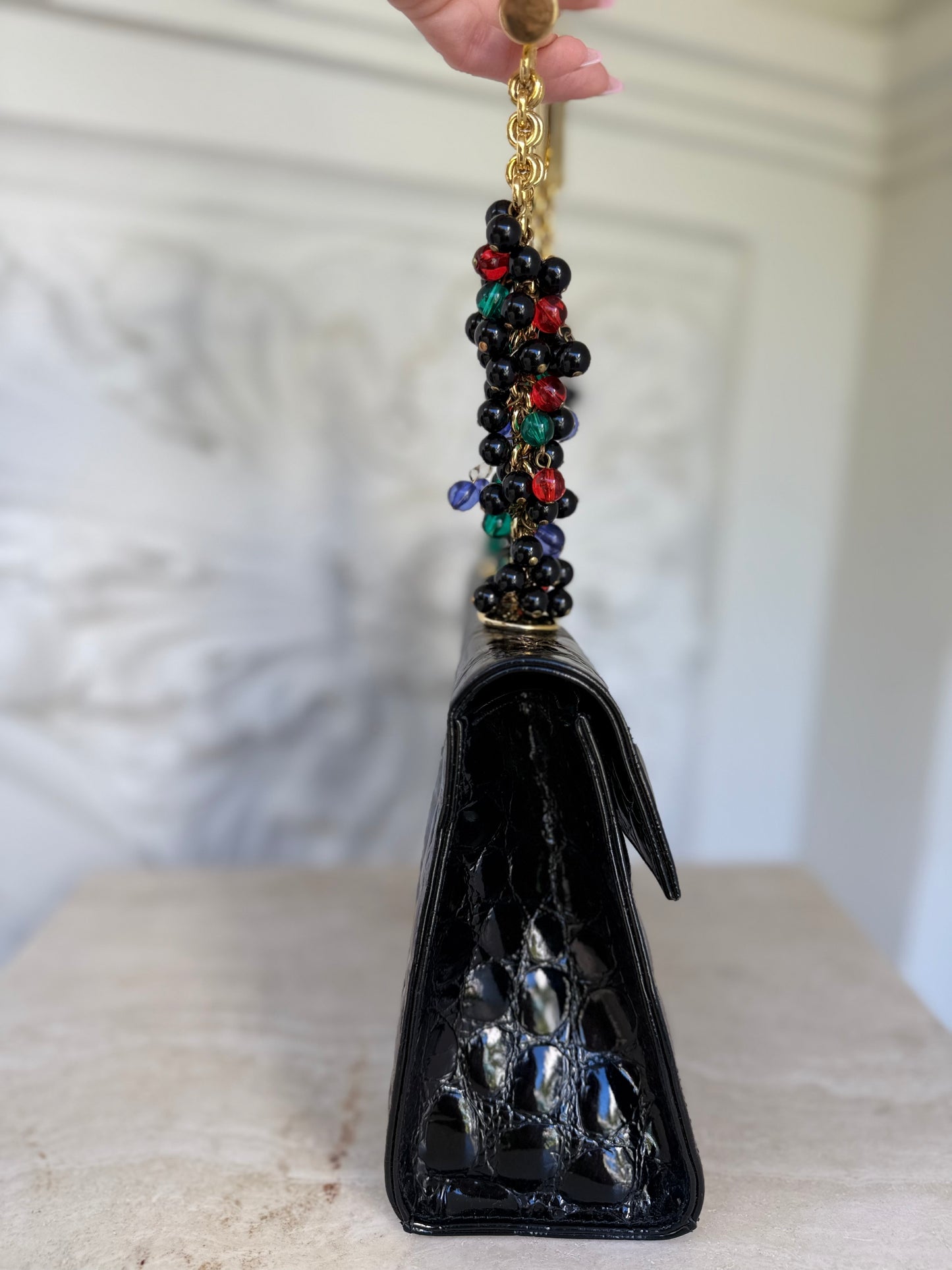 Extremely rare Gianni Versace Spring/Summer 1991 limited edition jeweled handbag