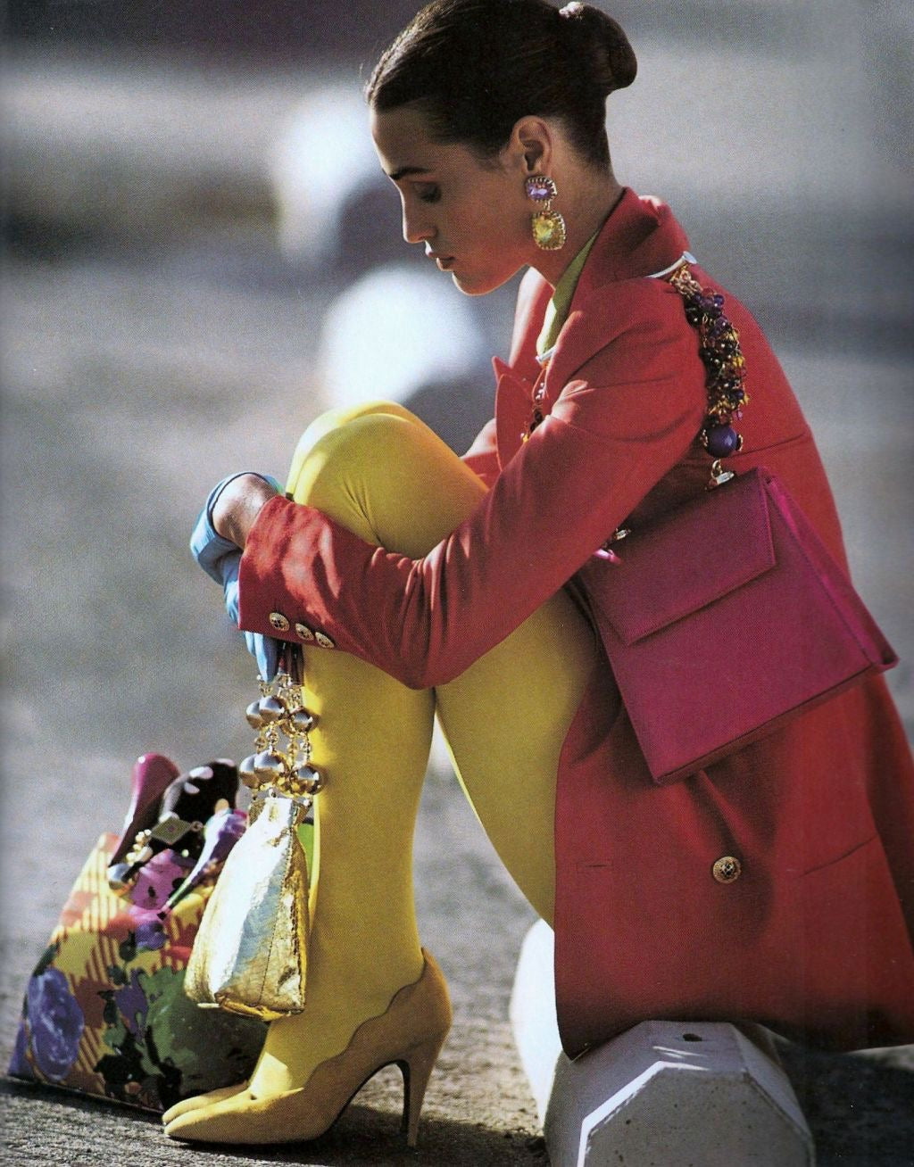 Extremely rare Gianni Versace Spring/Summer 1991 limited edition jeweled handbag