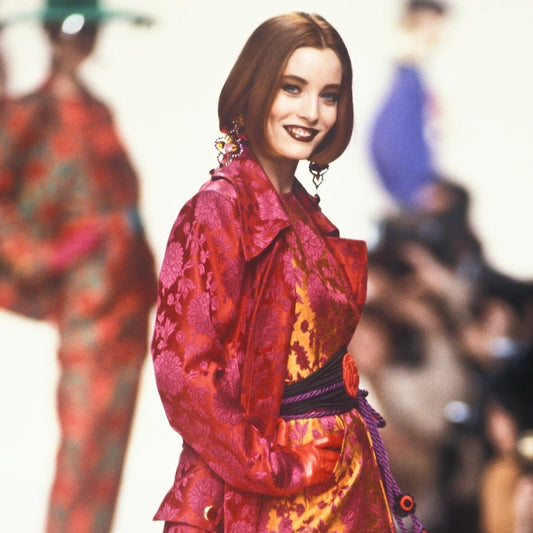 Rare Yves Saint Laurent Rive Gauche F/W 1992/1993 Runway Documented brocade top/vest