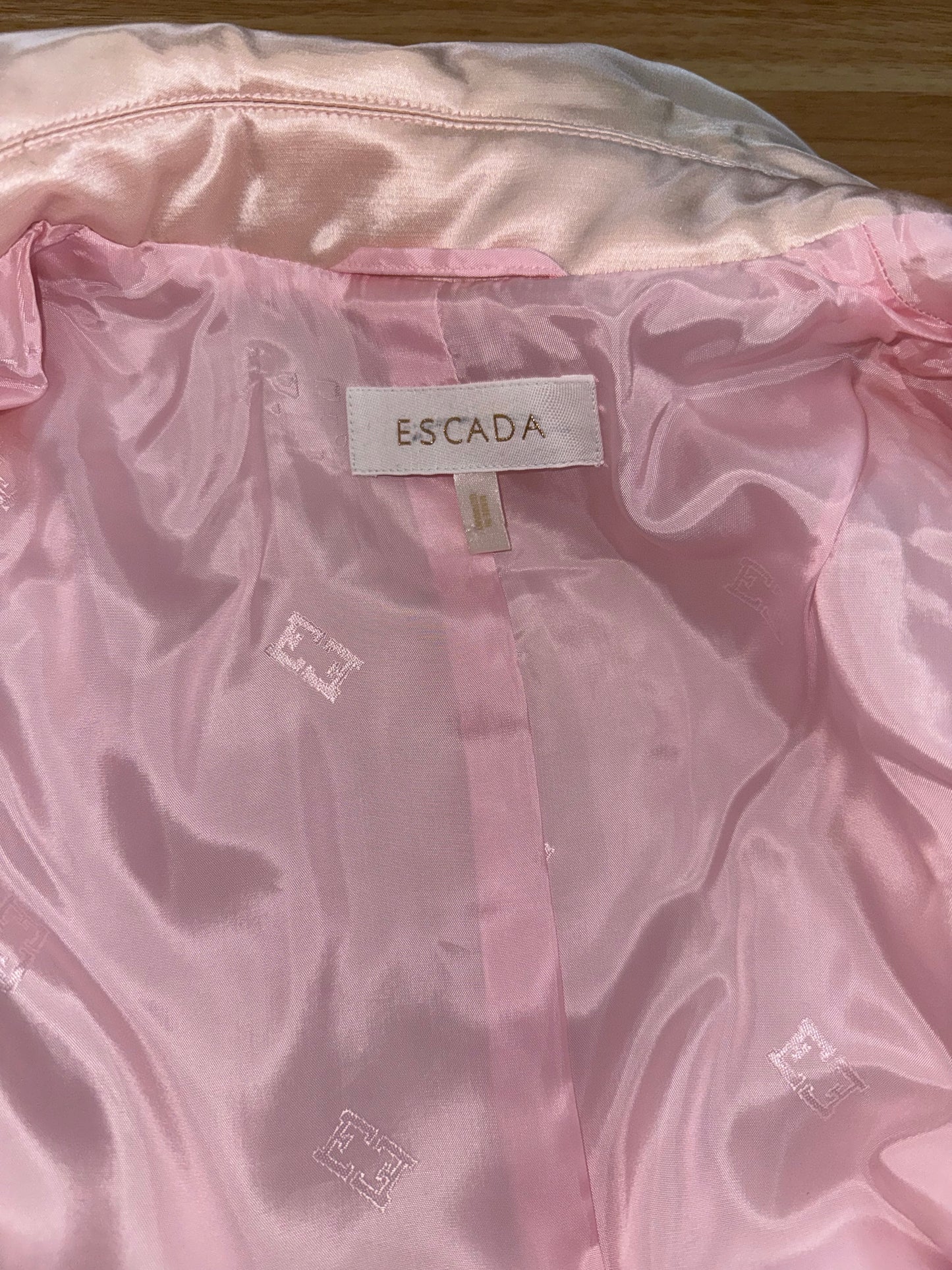 Early 2000s Escada silk wool crystals embellished bomber