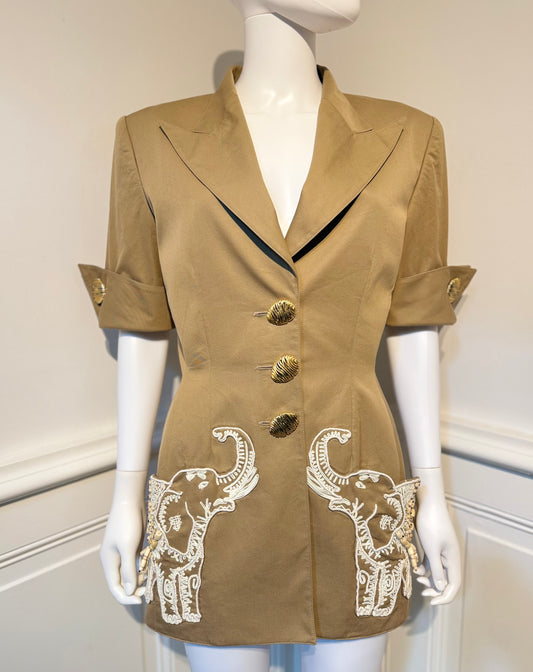 Vintage Valentino Garavani Spring/Summer 1993 amazing jacket beaded details embroidery