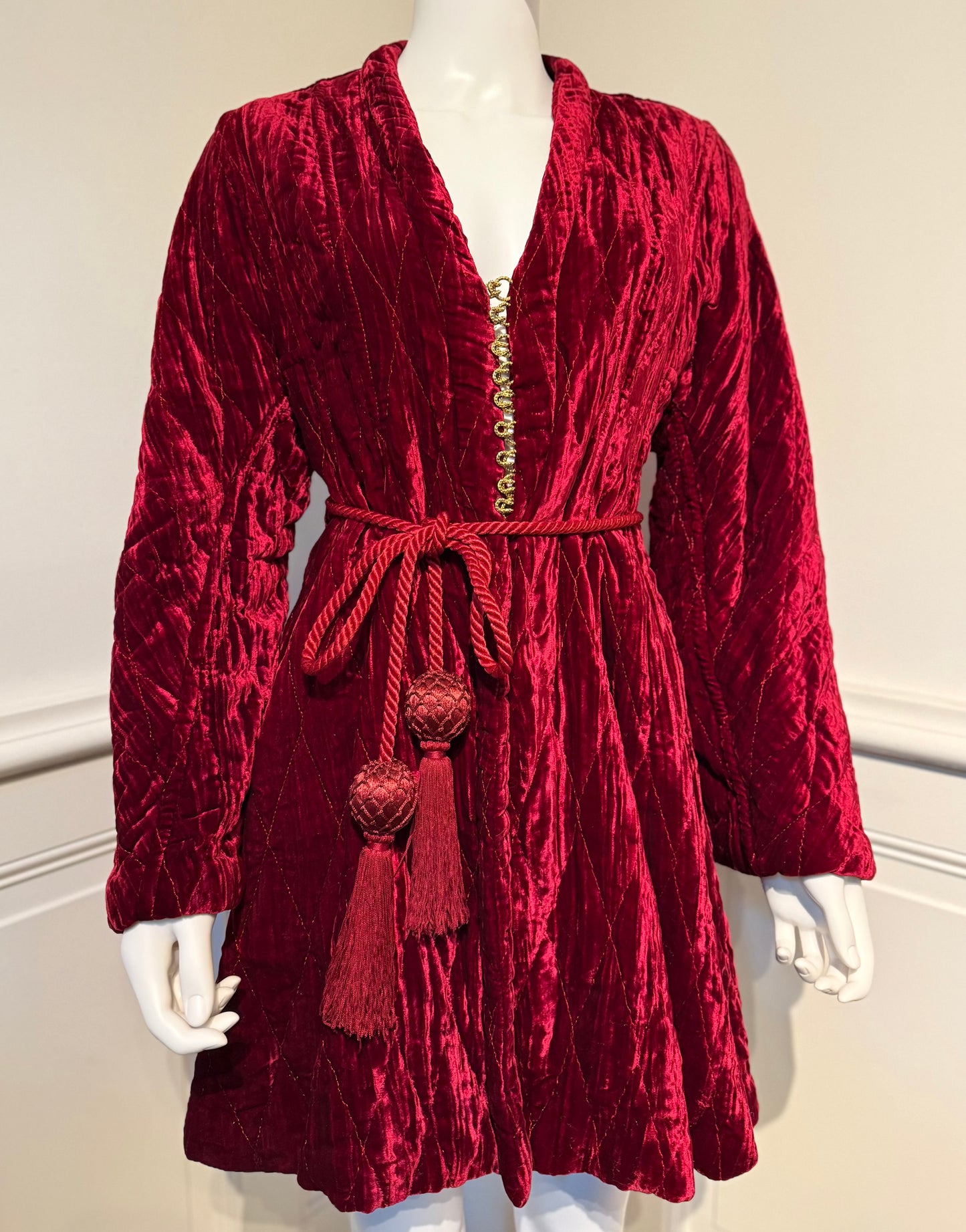 Rare Christian Dior by Gianfranco Ferre Runway Fall/Winter 1994/1995 Velvet Coat