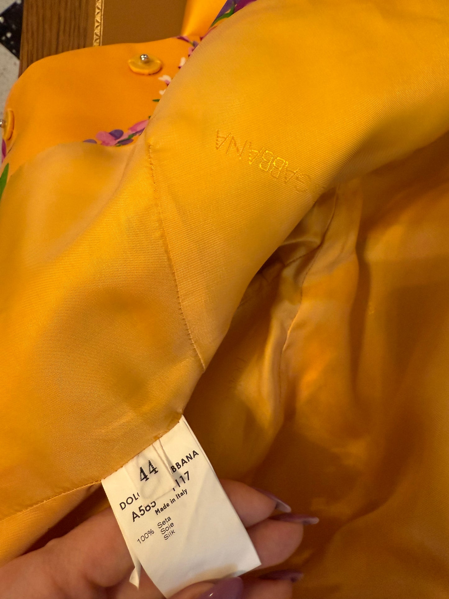 Dolce & Gabbana 2000s Floral Silk Twill Ensemble (Dress   Jacket)