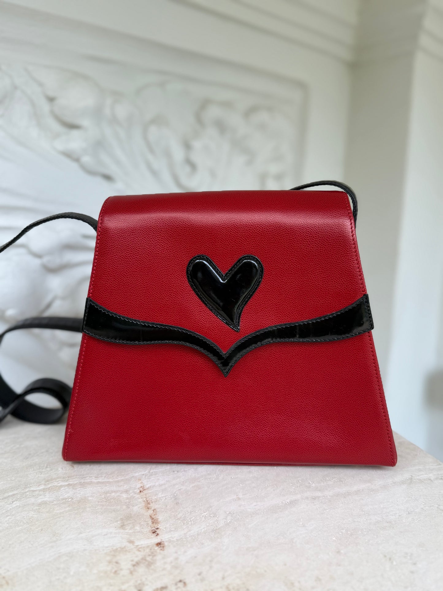 Christian Lacroix Signature Heart thème shoulder bag