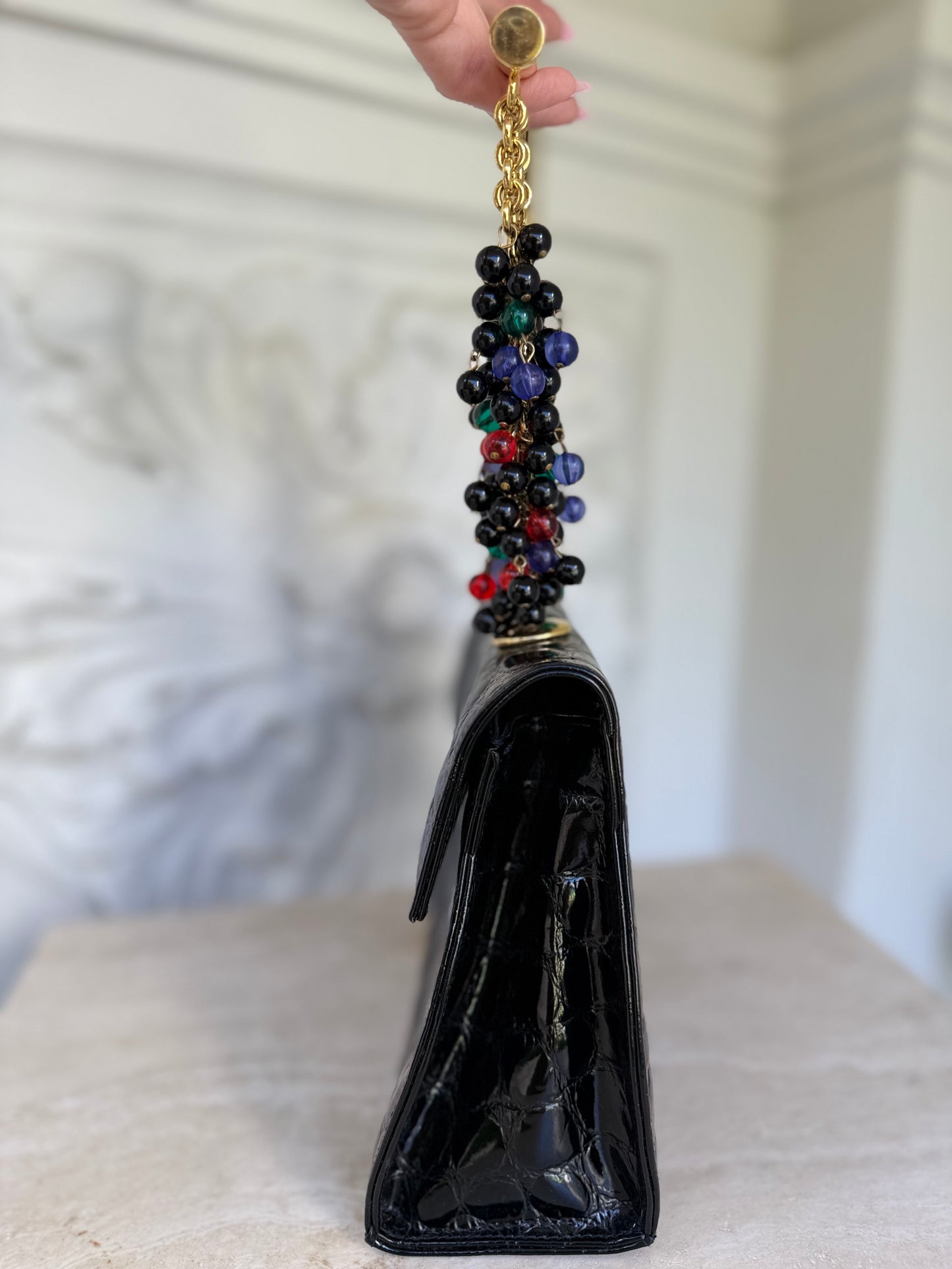 Extremely rare Gianni Versace Spring/Summer 1991 limited edition jeweled handbag