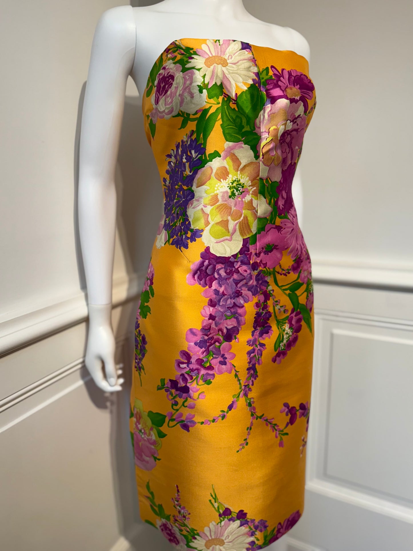 Dolce & Gabbana 2000s Floral Silk Twill Ensemble (Dress   Jacket)