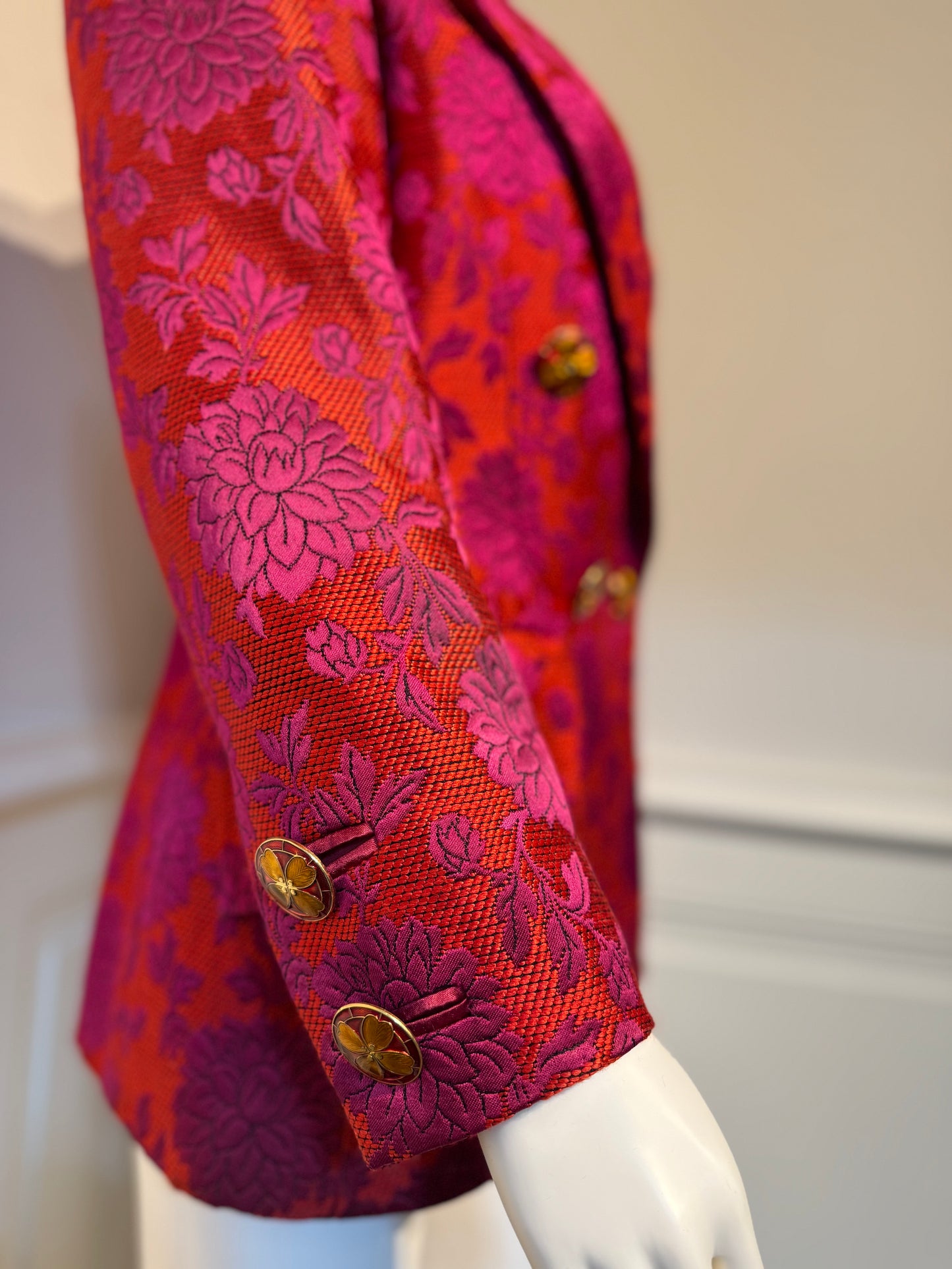 Documented Yves Saint Laurent Rive Gauche Runway brocade jacket blazer AW 1992/1993