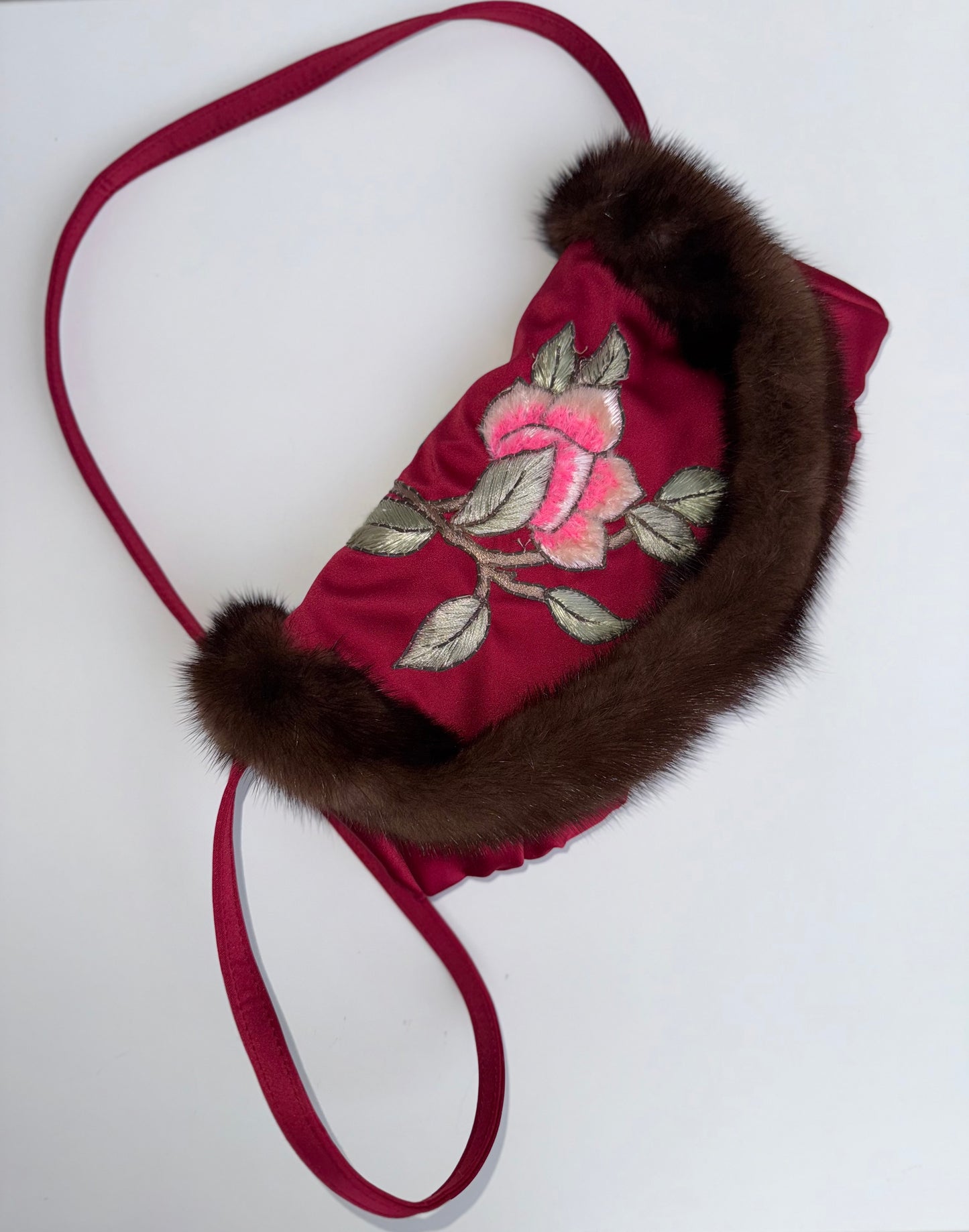 Rare Yves Saint Laurent by Tom Ford FW 2004 silk shoulder purse