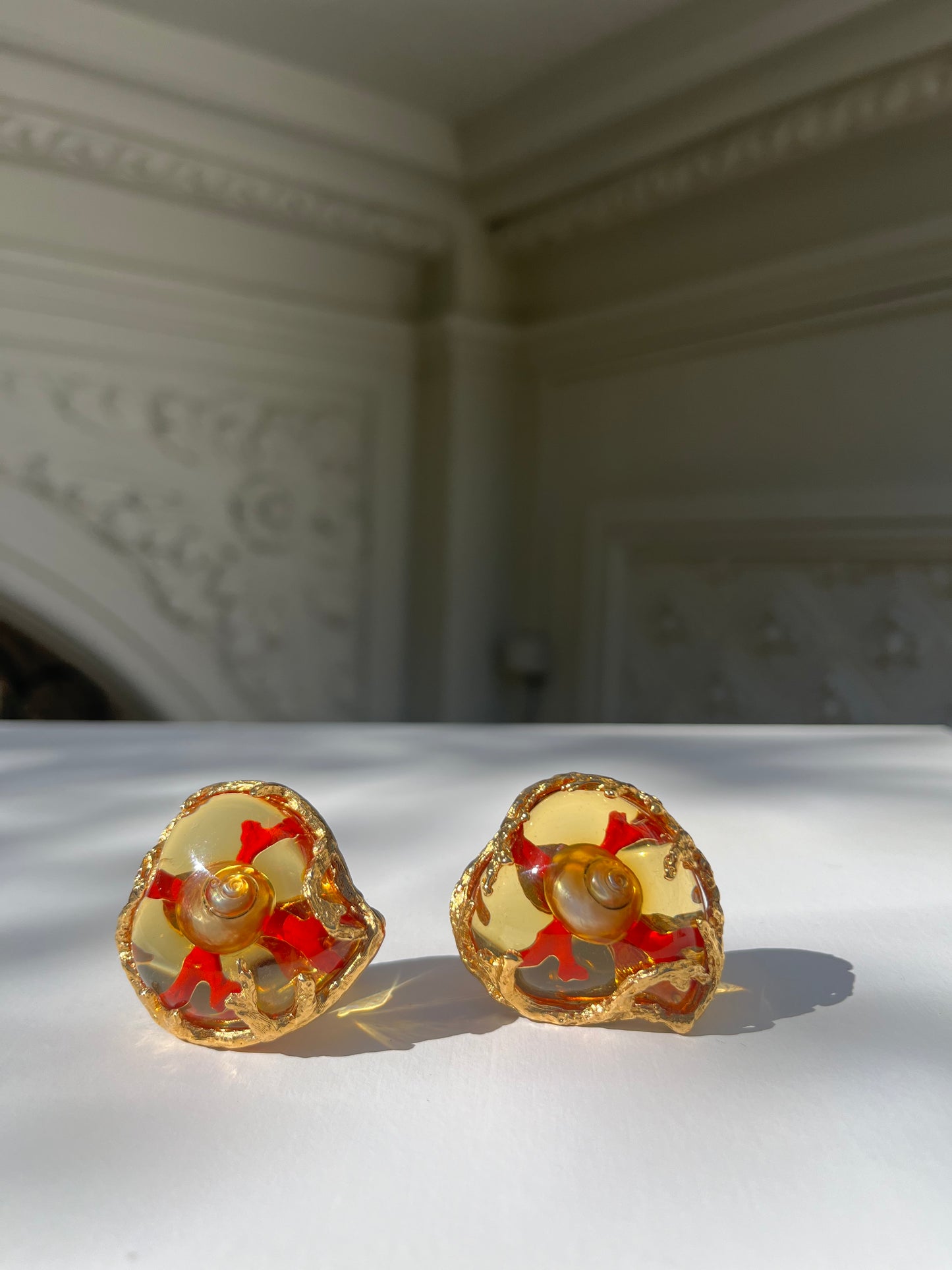 Rare Vintage Yves Saint Laurent clips-on earrings by Robert Goossens