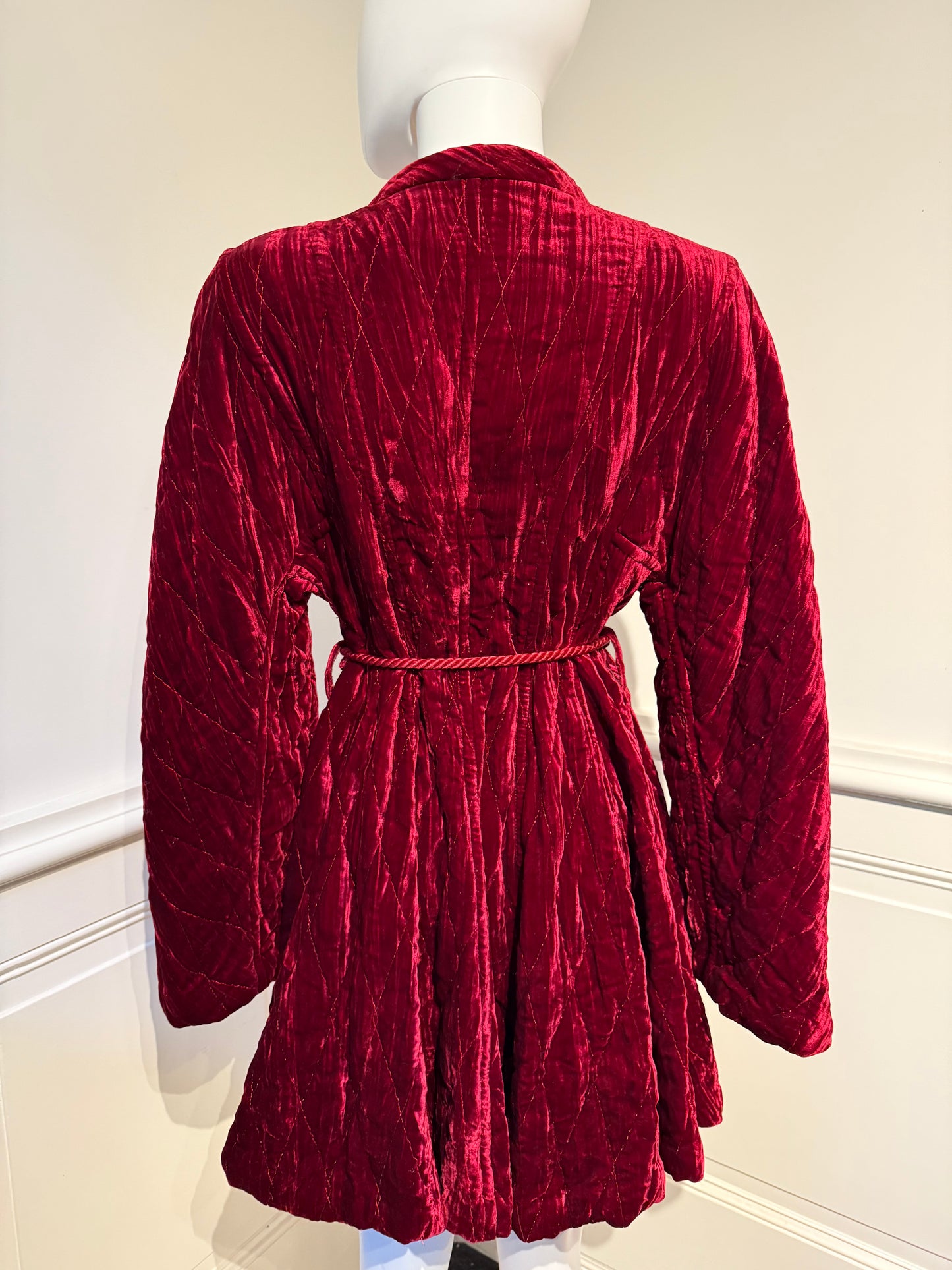 Rare Christian Dior by Gianfranco Ferre Runway Fall/Winter 1994/1995 Velvet Coat