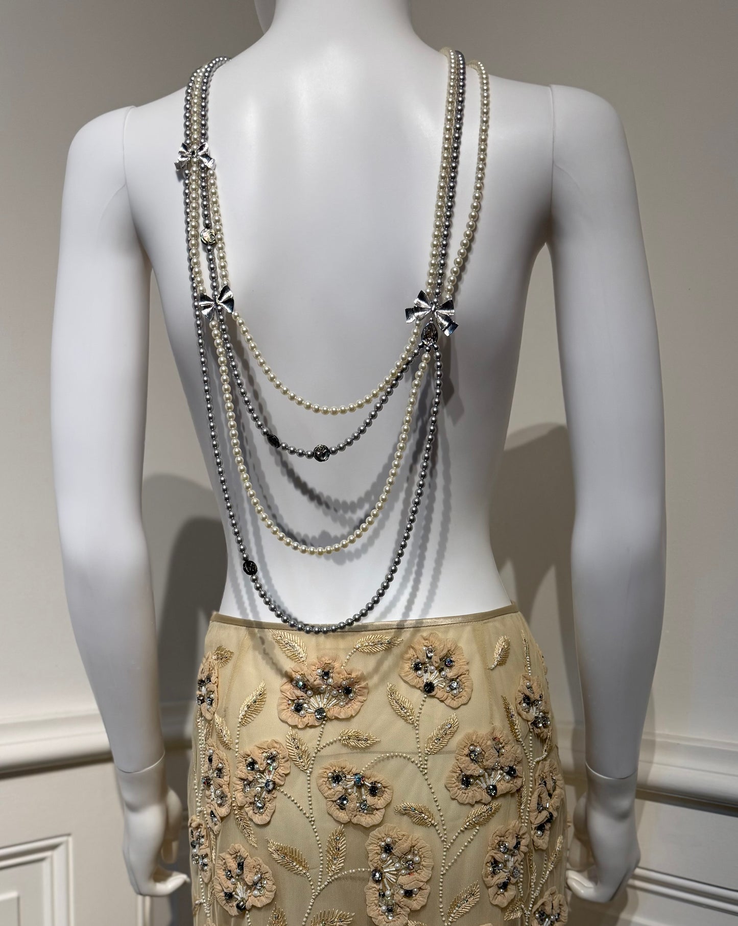 Christian Dior by John Galliano SS 2004 gorgeous baroque pearls long necklace