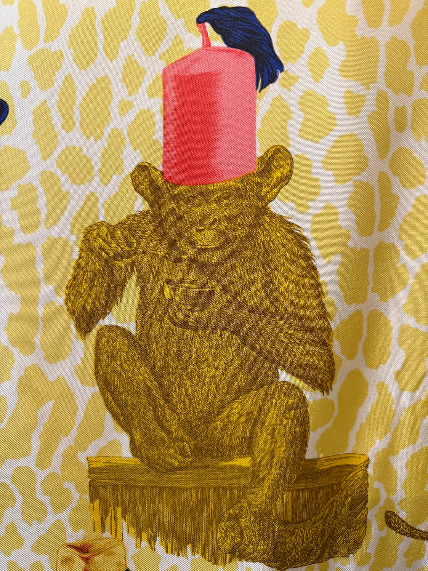 Gucci by Tom Ford 2000’s silk shirt with iconic monkey pattern