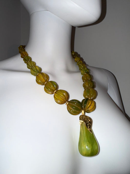 Early Valentino Garavani, circa 1970s bakelite bead necklace