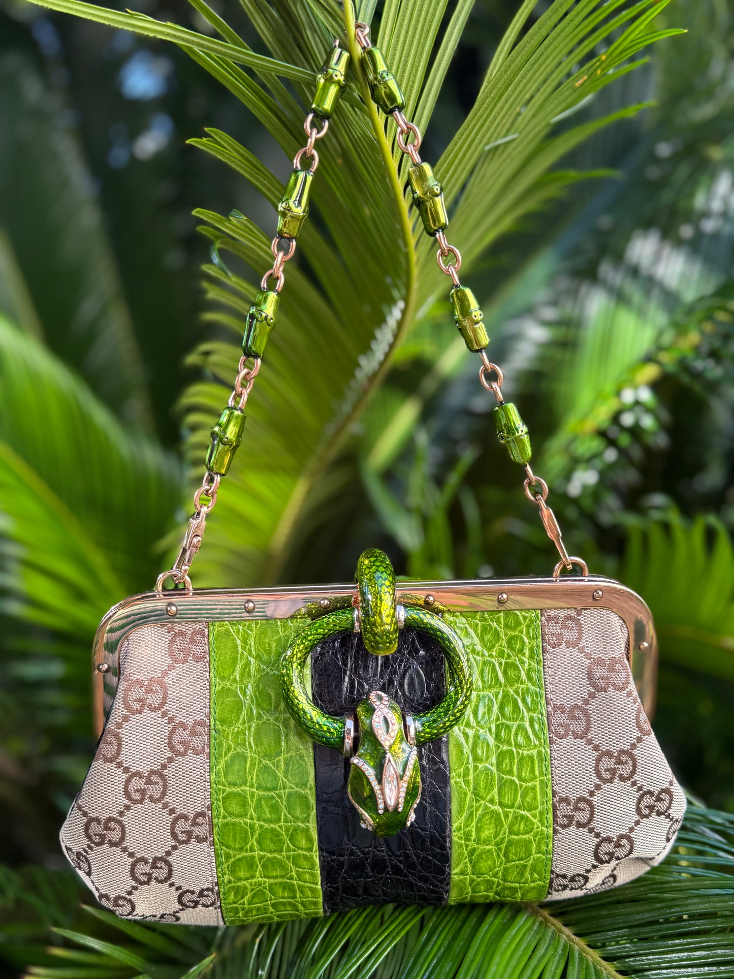 Rare Gucci Dragon clutch purse bag Runway SS 2004 by Tom Ford