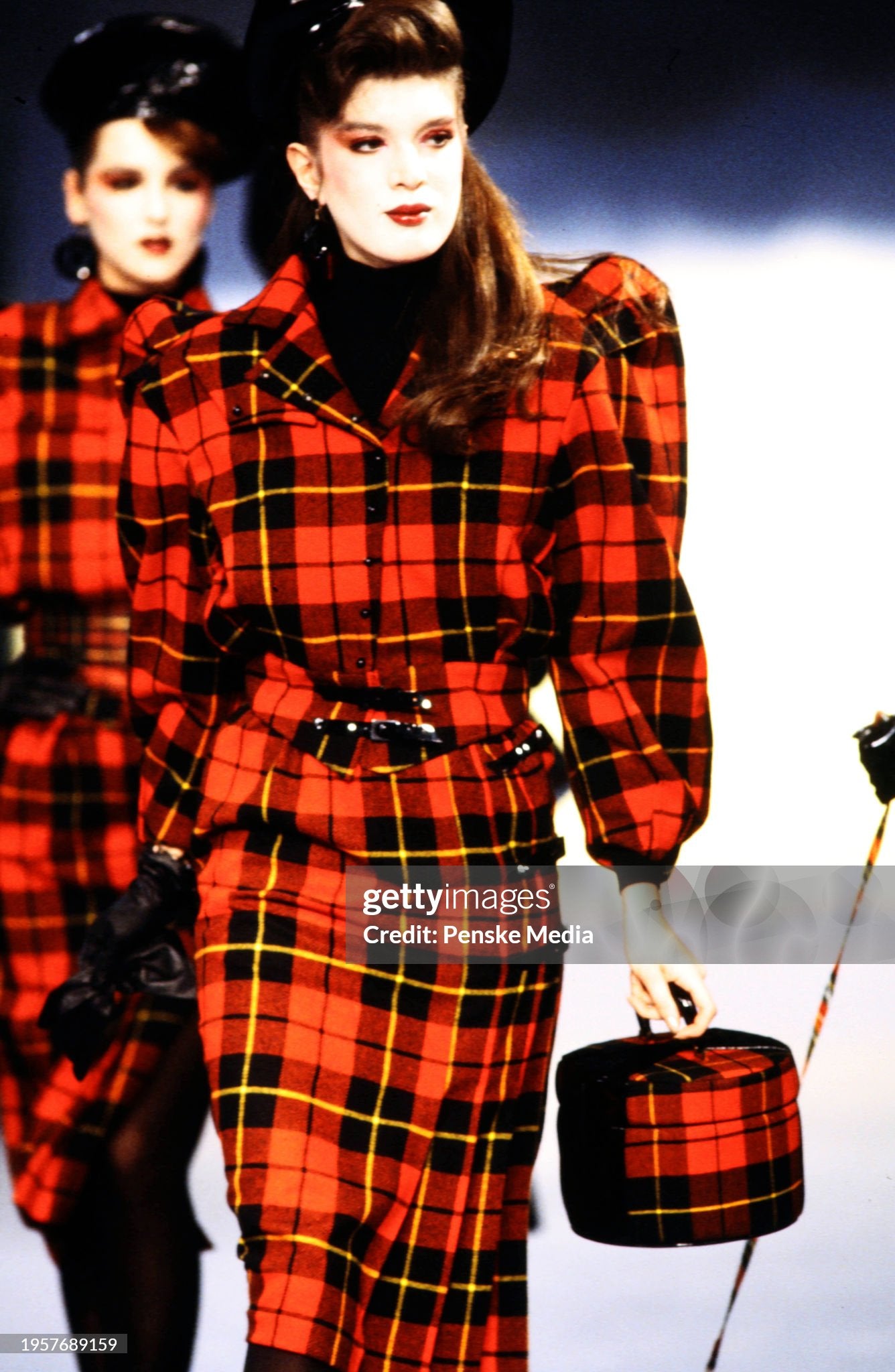 Tierry Mugler Vintage plaid wool jacket in couturier’s signature cut