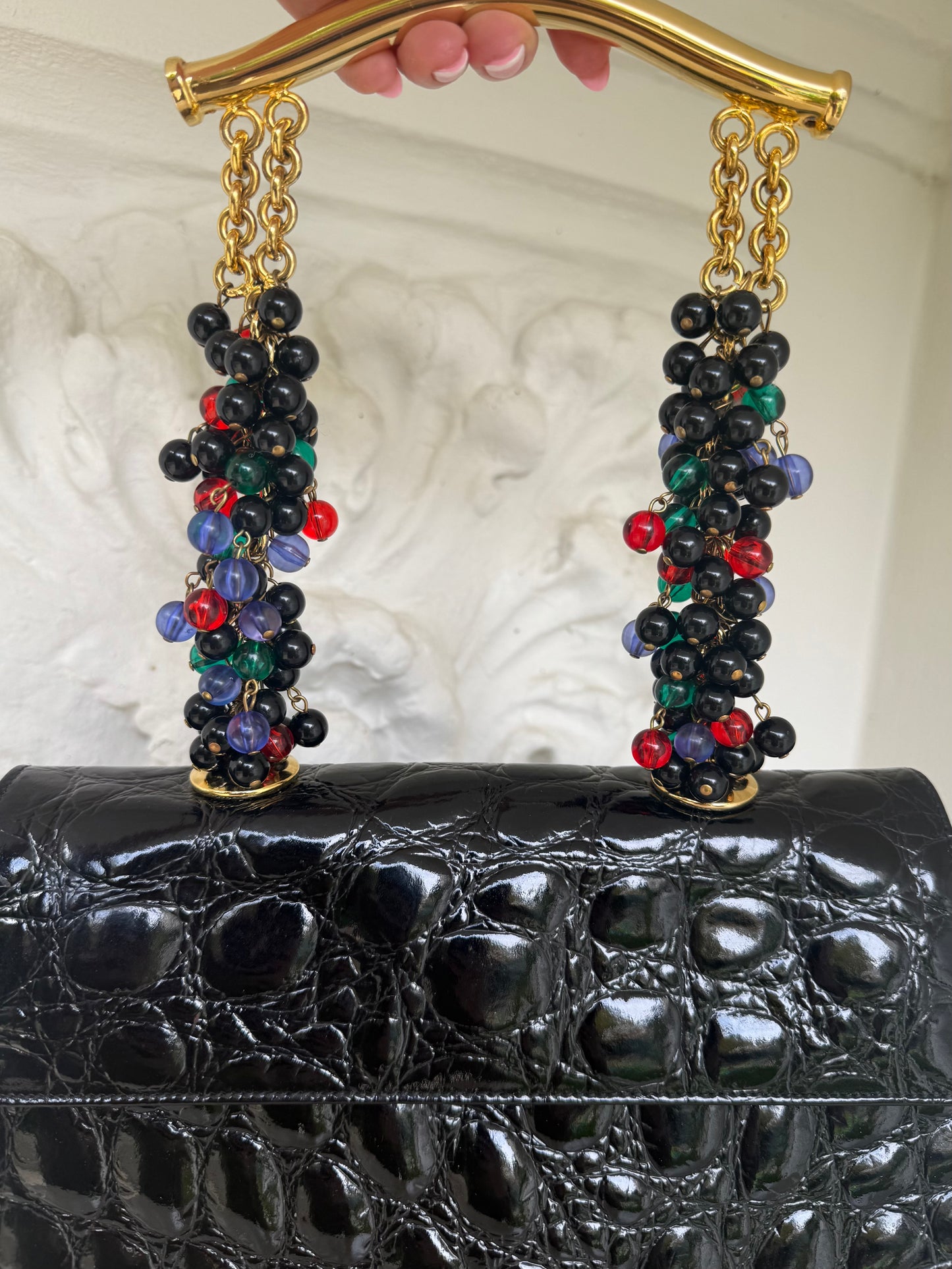 Extremely rare Gianni Versace Spring/Summer 1991 limited edition jeweled handbag