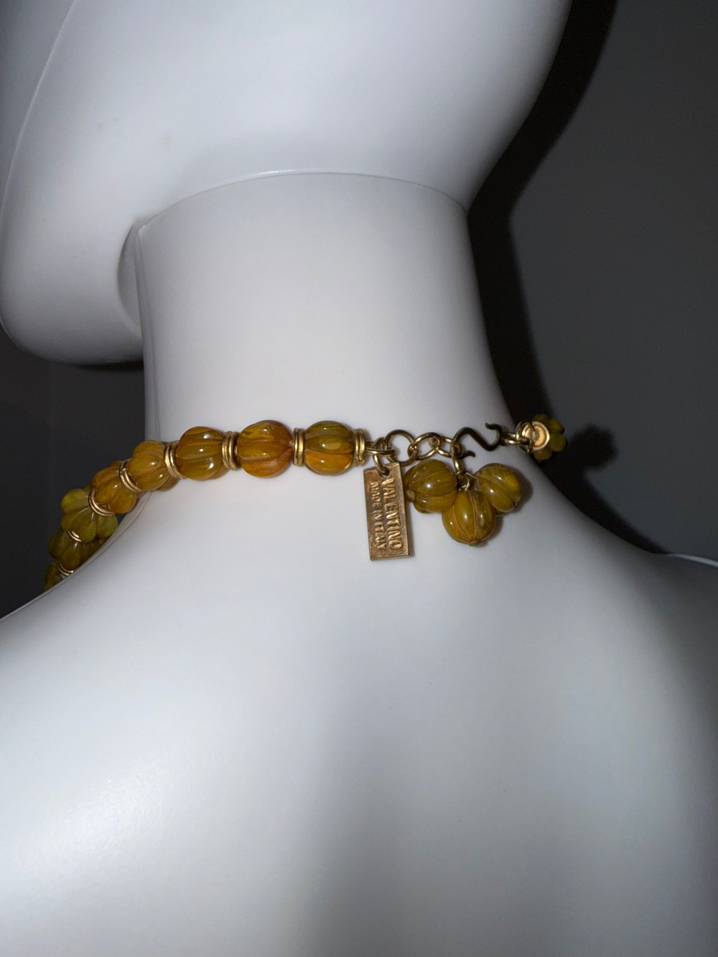 Early Valentino Garavani, circa 1970s bakelite bead necklace