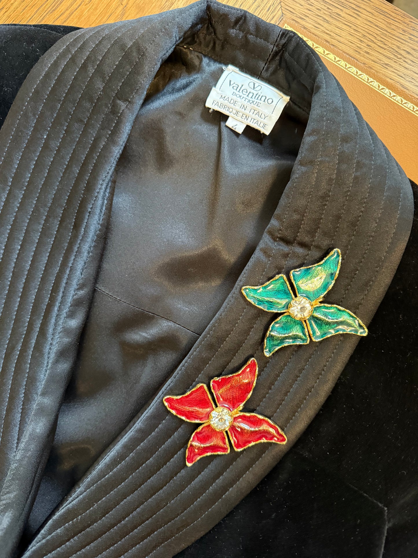Pair of Yves Saint Laurent vintage broches/pendants designed by Robert Goossens