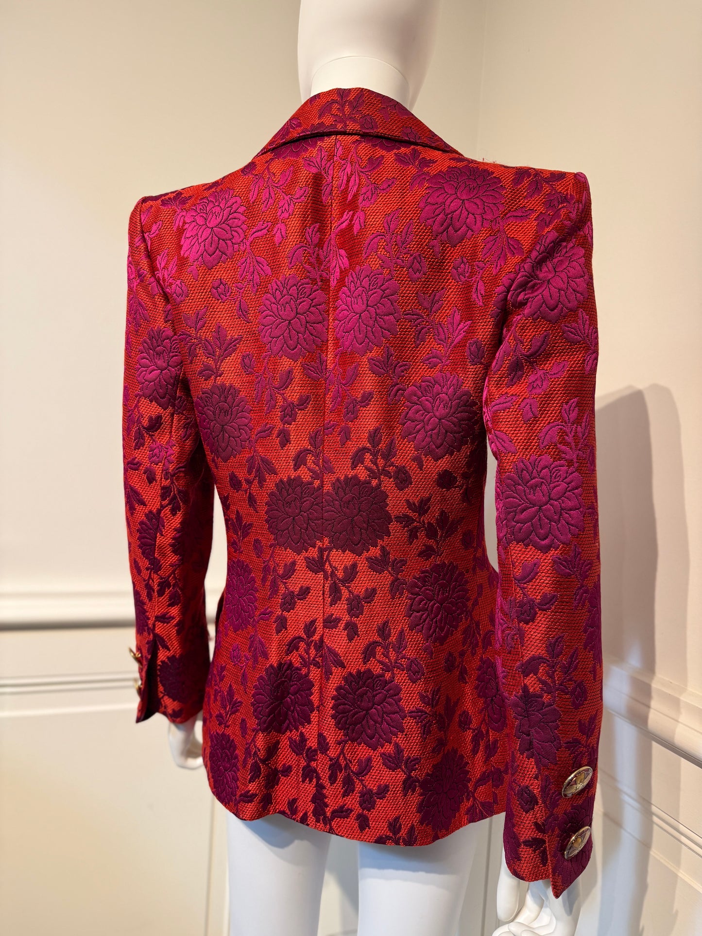 Documented Yves Saint Laurent Rive Gauche Runway brocade jacket blazer AW 1992/1993