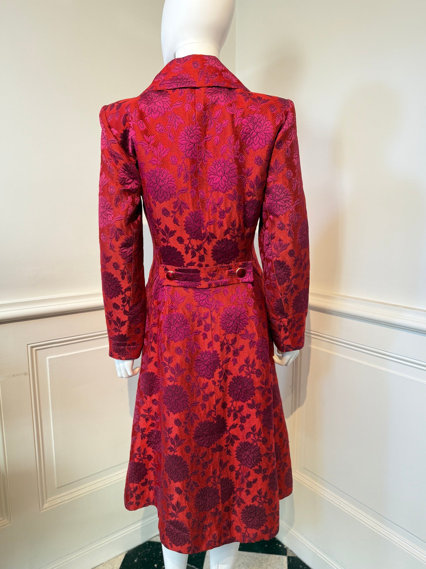 Documented Runway Yves Saint Laurent Rive Gauche AW 1992/1993 Runway brocade coat
