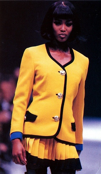 Gianni Versace Couture Autumn/Winter 1991/1992 iconic Runway skirt blazer suit