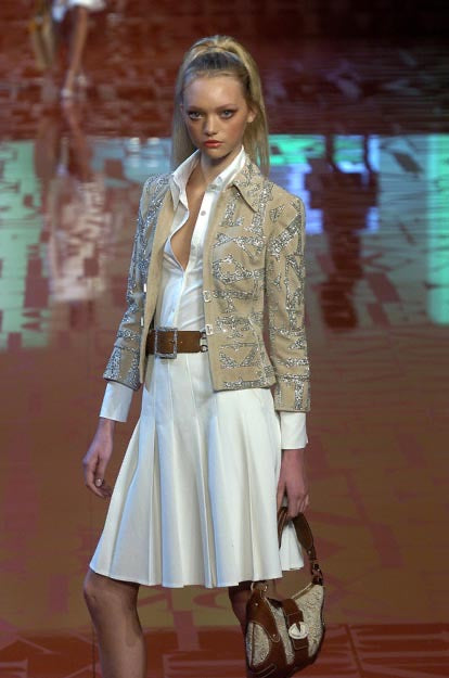 Rare Valentino Garavani S/S 2005 Runway suede embroidered embellished beaded glitter jacket