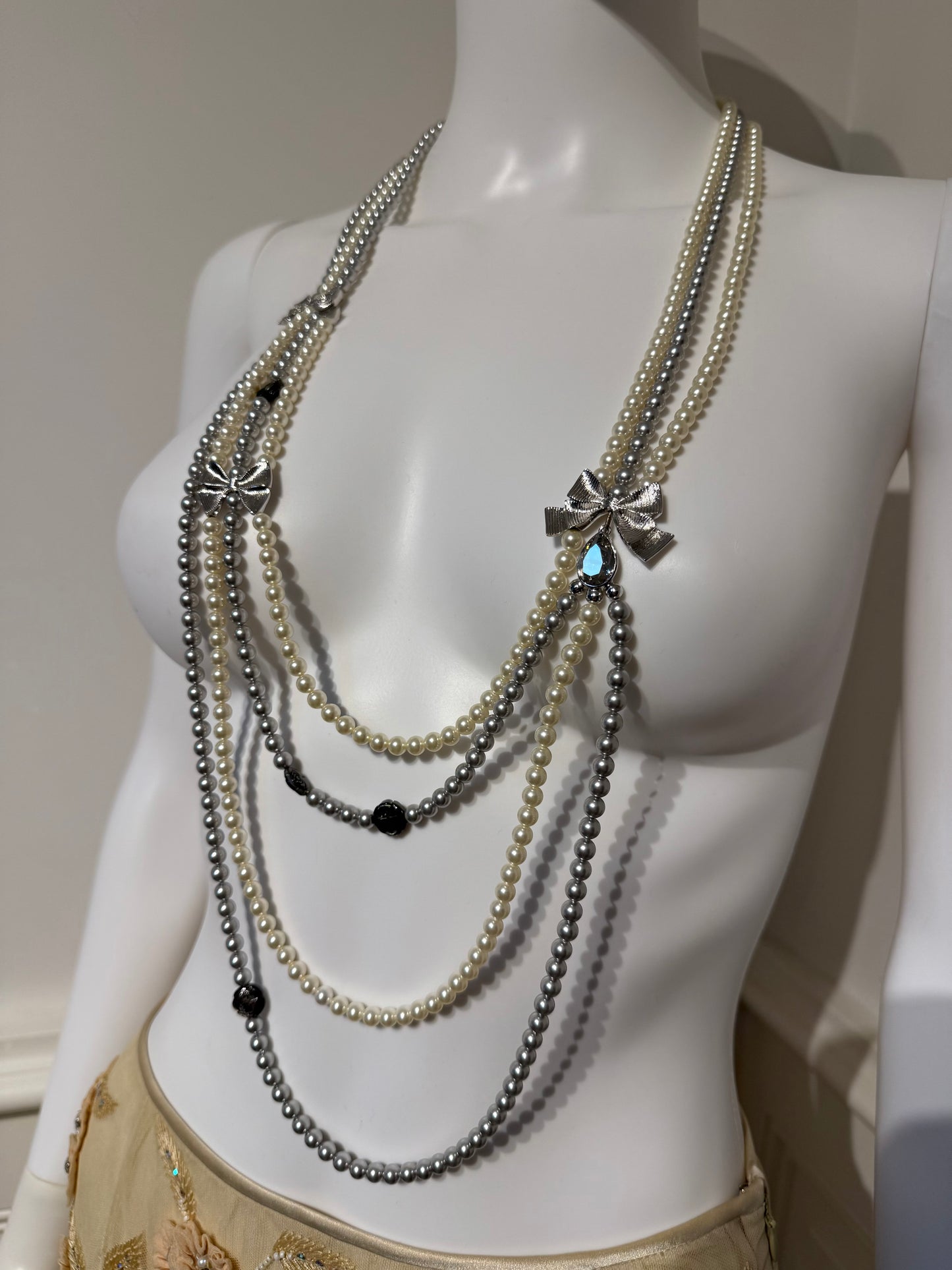 Christian Dior by John Galliano SS 2004 gorgeous baroque pearls long necklace