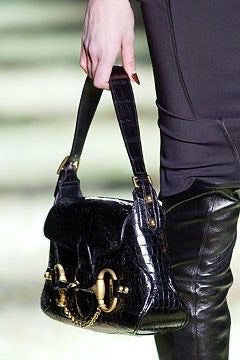 Rare one and only iconic limited edition runway Gucci Fall/Winter 2003 crocodile skin Horsebit 1955 by Tom Ford