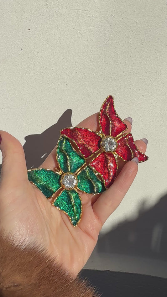 Pair of Yves Saint Laurent vintage broches/pendants designed by Robert Goossens