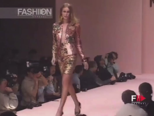 Krizia Amazing Vintage Runway Fall/Winter 1992 beaded embroidered skirt suit